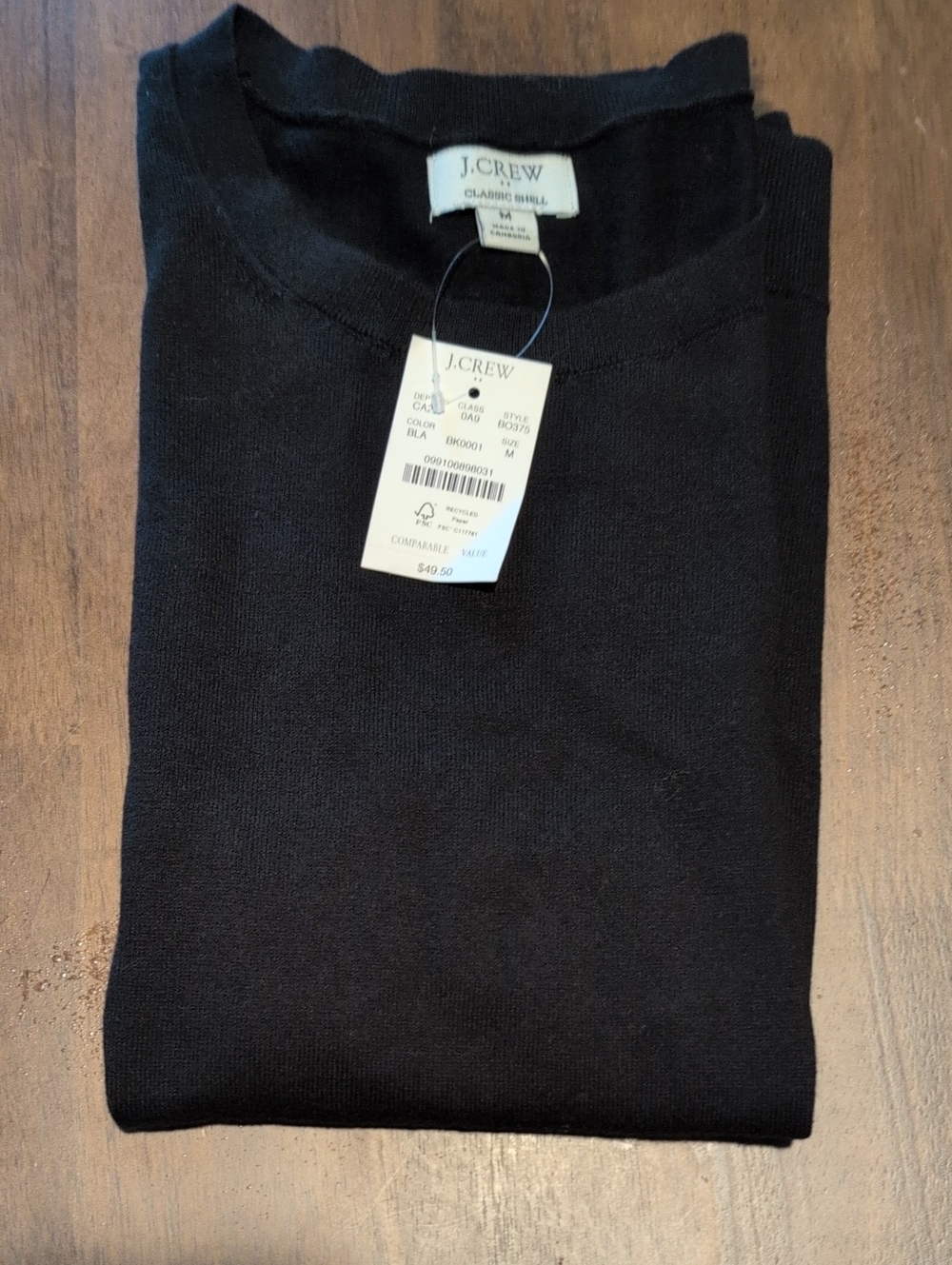 J. Crew Women's Crewneck Sleeveless Shell in Black